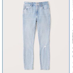 Abercrombie Mid Rise Super Skinny Ankle Jeans